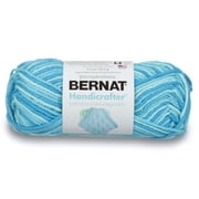 Bernat Handicrafter 4 Medium Cotton Yarn, Swimming Pool Ombre 1.5oz/42.5g, 68 Yards