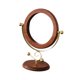 thumbnail image 4 of Espejo de maquillaje de madera, espejo giratorio para tocador, elegante centro de mesa, decoración. Oro, 4 of 9