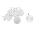 thumbnail image 1 of GUOOL 10sets 25mm Blank Round Base Cameo Setting Bazel DIY Cabochon Silver White, 1 of 9