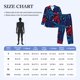 thumbnail image 4 of Balery Red White Blue Fireworks Pijama para Hombre de Dos Piezas con Manga Larga, Conjunto de Dormir y Descanso Suave con Bolsillos-X-Large, 4 of 7