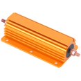 thumbnail image 4 of Yazoeia RX24 200W 1R Resistor Gold Aluminum Shell Resistor for Power Supply Sensor Stage Audio GY228-9383, 4 of 11