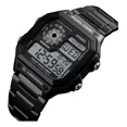 thumbnail image 3 of Reloj pulsera digital Skmei 1335 con correa de acero inoxidable color negro, 3 of 3