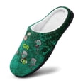 thumbnail image 3 of Invader Zim Gir Fuzzy Cotton Slippers For Mens Winter Cotton Lightweight Anti-slip Rubber Sole Slippers House Open Back Slippers Closed Toe Slippers, 3 of 9