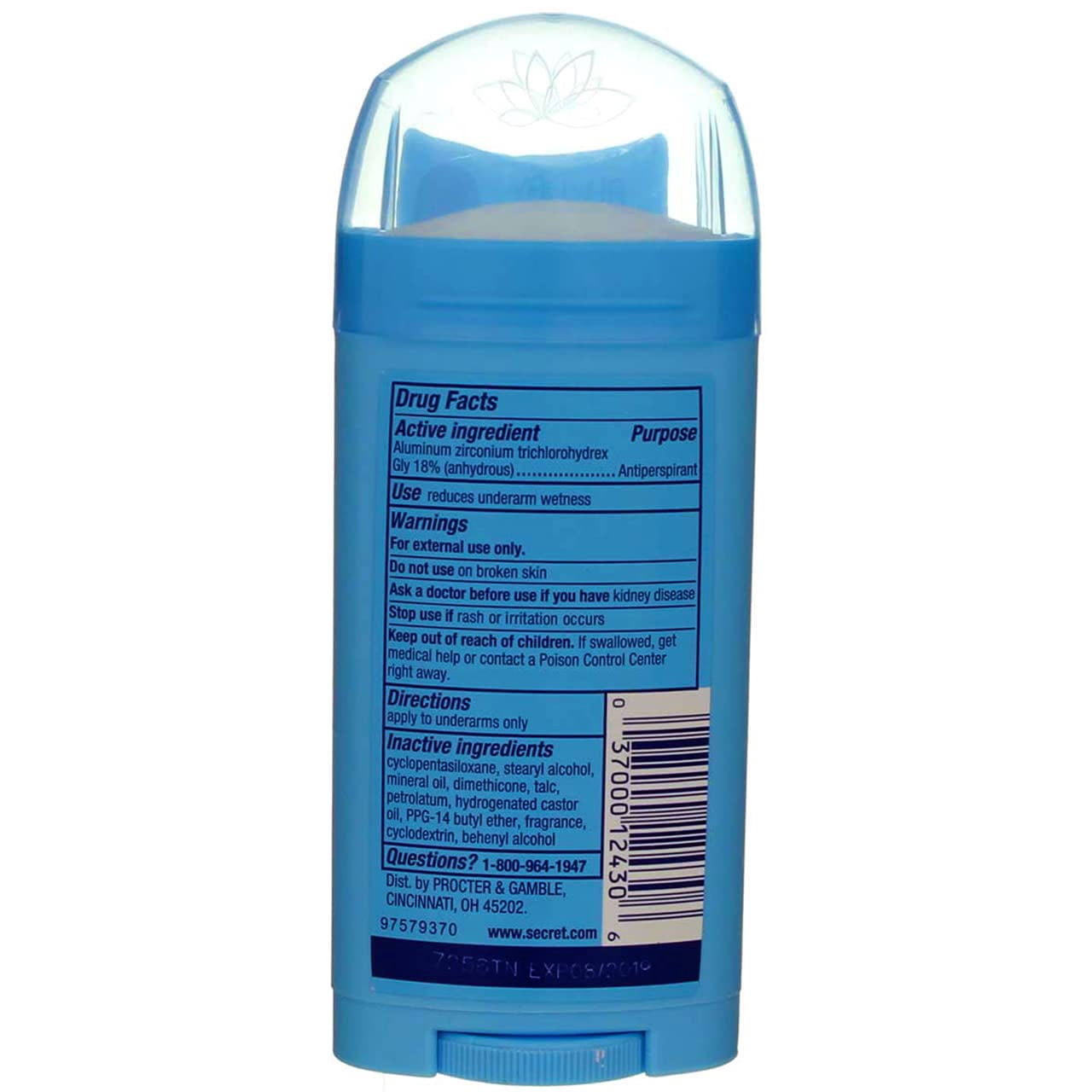 Secret Anti-Perspirant Deodorant Invisible Solid Spring Breeze 2.60 oz (Pack of 7)