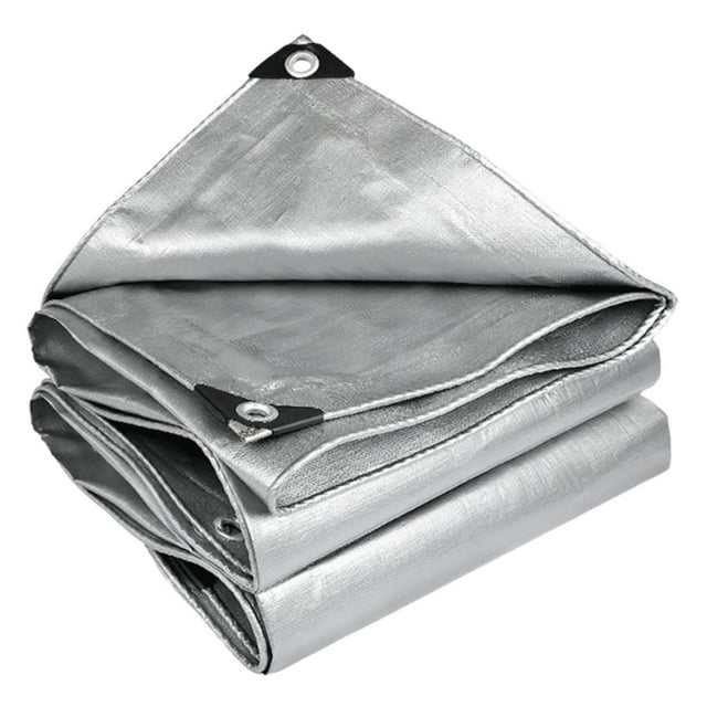 S SERENABLE Bâche Couverture Argent Multifonctionnelle pour Usages Multiples Bâche Résistante aux Déchirures 2mx4m