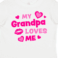 thumbnail image 4 of Inktastic My Grandpa Loves Me with Hearts and Kiss Boys or Girls Toddler T-Shirt, 4 of 5