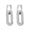 Silver, variant on Chunky Chain Link Hoop Earrings for Women Gold or Silver Stainless Steel Ginger Lyne Collection