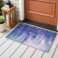 thumbnail image 5 of Blue Botanical Bathroom Mat 2x3 FT, Non Slip Small Kitchen Mat, Watercolor Spring Floral Oil Painting Elegant Washable Soft Backed Front Door Throw Rug Indoor Outdoor Doormat for Entryway Sink, 5 of 9