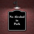 thumbnail image 2 of No Alcohol in Park BLACK Aluminum Composite Sign 20''x24'', 2 of 9