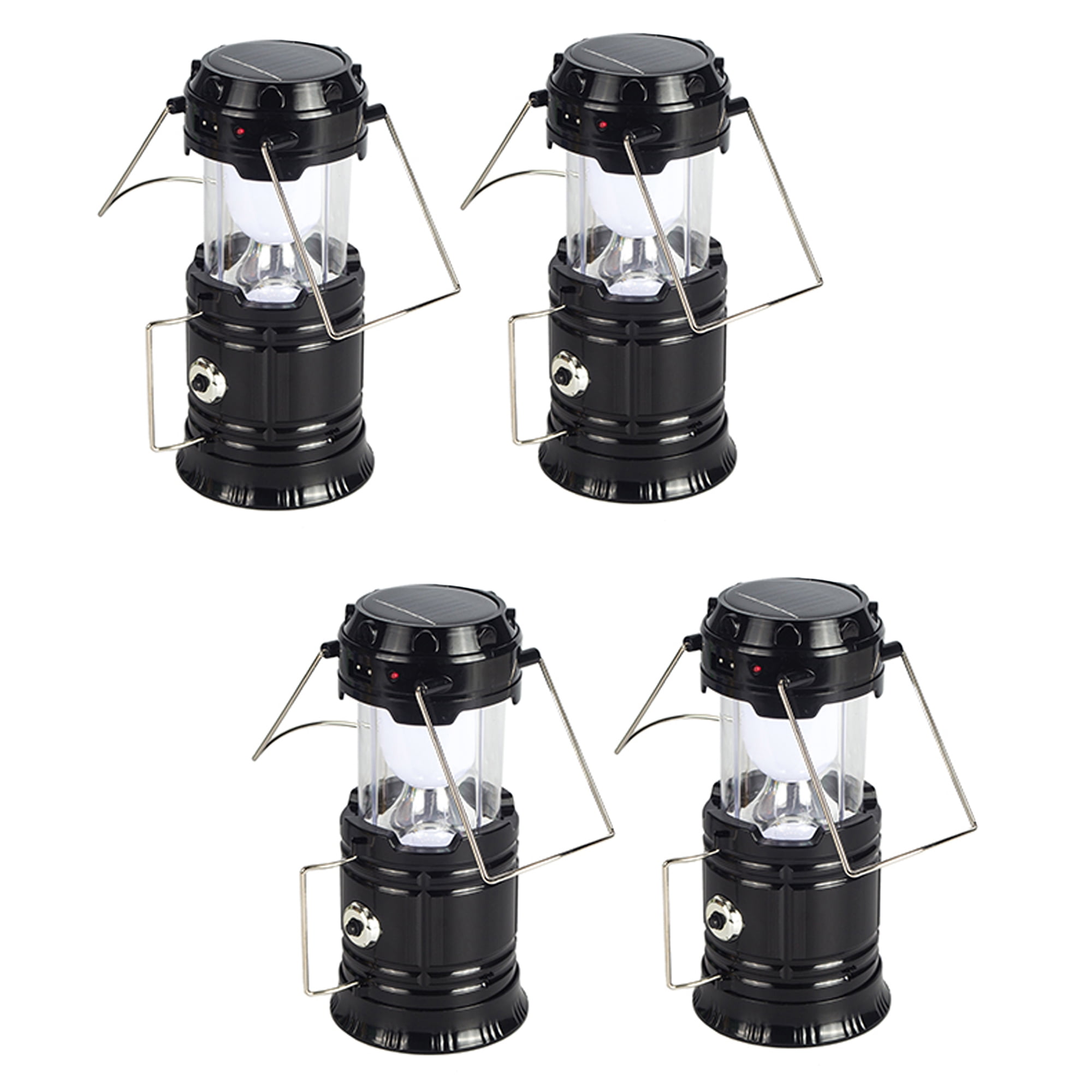 NK HOME Solar Lantern Rechargeable Flashlight Collapsible LED Lantern
