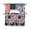 Blue, variant on Brown Dots Leopard Kitchen Curtains Sets 36 Inch Length with Valance, Zebra Teal Linen Patchwork Swag Valances and Tiers Curtain Set Drapes Swag Curtains for Living Room, Bathroom, Bedroom, Cafe