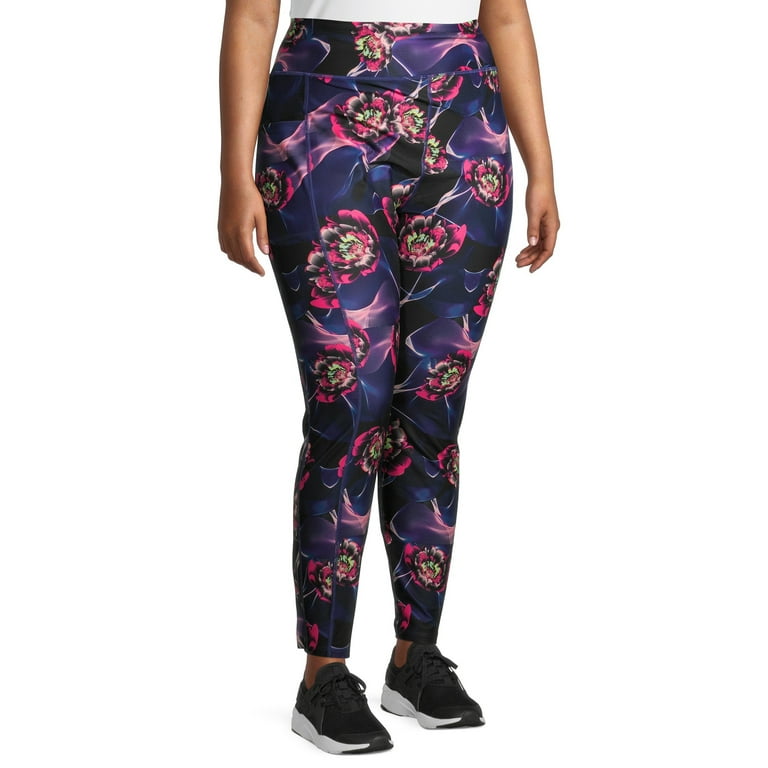 Athletic Works Floral Athletic Leggings for Women