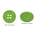thumbnail image 2 of Uxcell 50Pcs 28L Sewing Buttons 11/16"(18mm) Resin Round Flat 4-Hole Craft Buttons for Sewing Clothing DIY, Green, 2 of 5