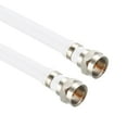thumbnail image 3 of Uxcell RG6 Coaxial Cable With F Type Male to F Type Male Connectors Plastic White 1pcs 12 ft, 3 of 4