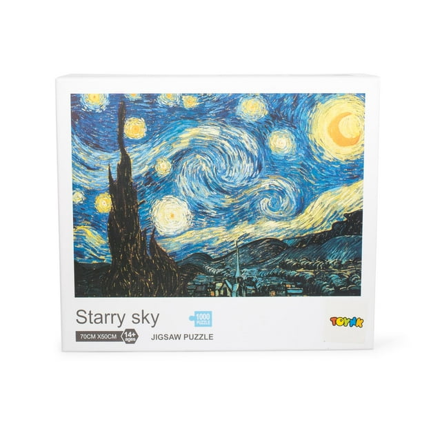 Starry Sky 1000Piece Jigsaw Puzzle Starry Night Puzzle 1000 Van Gogh Puzzle