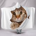 thumbnail image 1 of Hiding Cat Hooded Blanket, 1 of 4