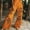 Orange, variant on Womens Wide Leg Pants Boho Floral Palazzo Pants High Waist Boho Pleated Flowy Lounge Trousers Beach Vacation
