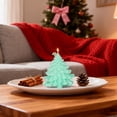 thumbnail image 2 of Scented Christmas Tree Candles, 3.7 Inch Large Holiday Aromatherapy Candle with Cedar Fragrance, Long Burning Soy Wax for Home Table Decor, Party, and Winter Decorations, 2 of 5
