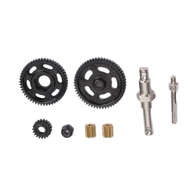 Juego de Engranajes de Transmisión RC ANGGREK para Coche Trepador 1/24 Acero