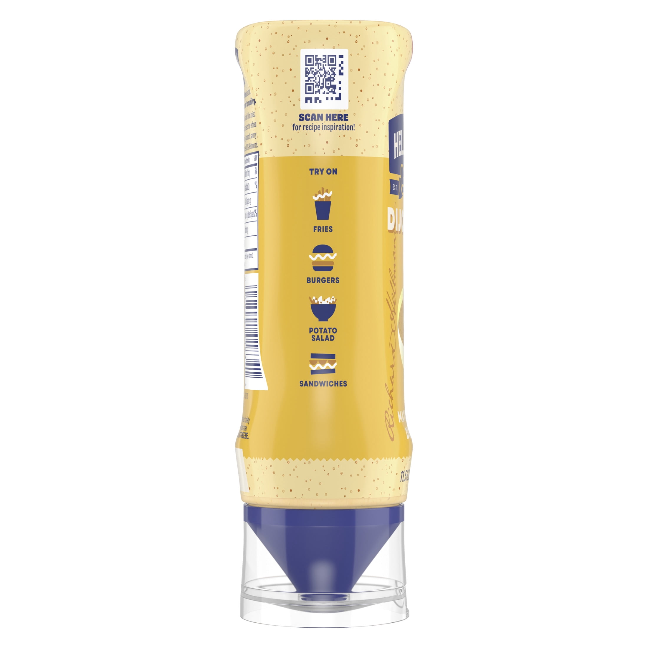 (3 pack) Hellmann's Dijo-Mayo Smooth & Savory Mayonnaise Dressing for Sandwiches, Burgers & More, Mayo Dressing with Real Dijon, 11.5 fl oz Bottle