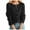 A-Black9, variant on Womens Sweaters Long Sleeve Crewneck Cardigan Sweater Classic Solid Color Button Collar Knit Front Open Trendy Ladies Tops