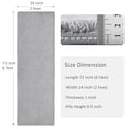 thumbnail image 2 of PURE ERA 2'x6' Runner Rug Hallway Plush Soft Rug Mat Self Adhesive Backing Reusable 24 in.x72 in.Gray, 2 of 6