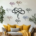 thumbnail image 4 of KQJQS Eternal Wrought Iron Decoration Indoor Ornaments Metal Wall Decoration Infinitys Heart-Steel Wall Decor Metal Wall Art 25*30cm, 4 of 4