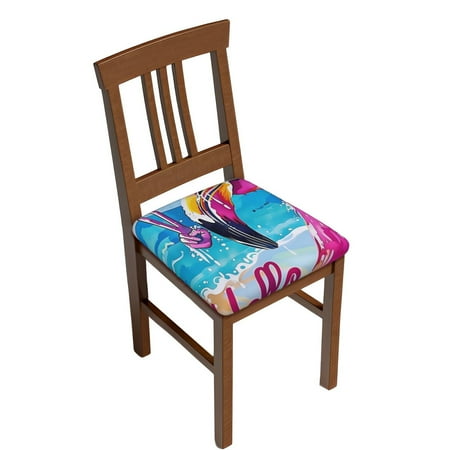 

Sigee Tropical Flamingo Summer for Square Chair Cushion Covers for Furniture Protector Couch Cushion Slipcovers-Six Piece
