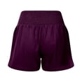 thumbnail image 6 of CHENge Women's Shorts 8" Inseam Casual Cotton Summer Shorts for Women Comfort Stretch Fit Walking Lounge, 6 of 8