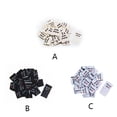 thumbnail image 4 of 100 Pieces Polyester Clothing Label Portable Cute Universal Heart Shape Replacement Care Tag Marker Accessories Black, 4 of 7