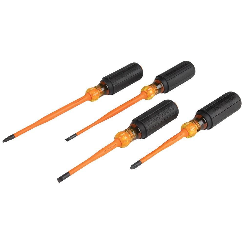 4 Pcs Insulated Screwdriver Set Electrician Magnetic Driver Phillips Slotted Nut 