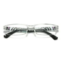 1 Pair Womens Slim Rectangle Half Frame Blue Light Blocking Reading Glasses Readers  1.00