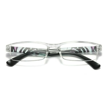 1 Pair Womens Slim Rectangle Half Frame Blue Light Blocking Reading Glasses Readers  1.25