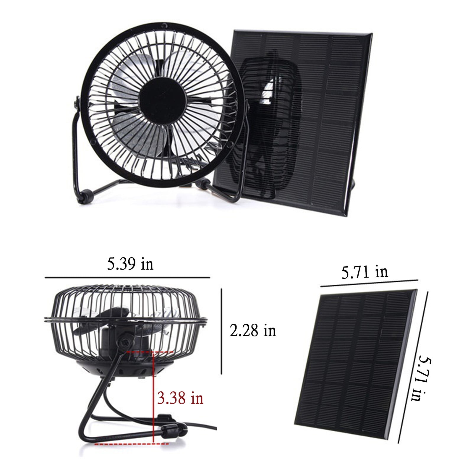Ventilateur Solaire 10 Pouces 100W Pour Serre Ou Poulailler - Réduction De Température Étanche