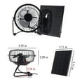 thumbnail image 3 of PALIFEUR Solar Powered Exhaust Fan, Waterproof Solar Fan, Solar Exhaust Fans for Outside Chicken Coops, Greenhouses, Sheds, Pet Houses, 8.11x8.26 Inch, 3 of 8