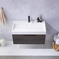 thumbnail image 5 of Vegadeo 36" White One-Piece Composite Stone Single Sink Suleiman Oak Bath Vanity, 5 of 5