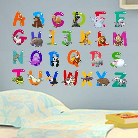Removable Letter Alphabet Waterproof Pvc Diy Wall Sticker Kids