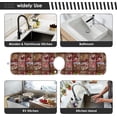 thumbnail image 7 of Coolnut Christmas Sweets Wooden Kitchen Sink Splash Guard 2 Packs Faucet Absorbent Mats Merry Xmas Faucet Handle Drip Catcher Quickly Drying Mat for Kitchen Counter Bathroom, 14.9"x5.5", 7 of 7