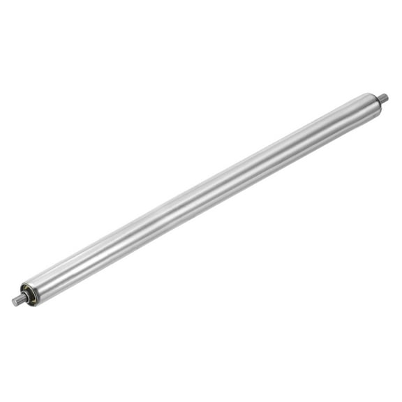 Stainless Steel Conveyor Roller 1" Diameter 24" Length Gravity Transmission Replacement Part (Silver)