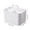 White, variant on Storage Caddy with Handle, 4-Compartment Portable Organizer Box for Desk, Art Supplies, Cosmetics, and Small Household Items