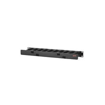 APC 1U x 4" Deep Horizontal Cable Manager, Single-Sided with Cover