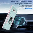 thumbnail image 2 of KOMI pour Google Pixel 8, Étui avec Protecteur d'Écran, Béquille Anneau Réglable à 360° Intégrée, Armure de Protection Militaire Antichoc - Vert/rose, 2 of 5