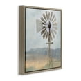 thumbnail image 3 of Stupell Industries Neutral Blue Windmill Breeze Landscape Painting Brown Floater Framed Canvas Art Print Wall Art, 18 x 18, 3 of 9
