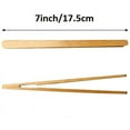 thumbnail image 2 of Visland 8 Pack Bamboo Toaster Tongs - 7” Reusable Wood Cooking Tongs -Ideal Kitchen Utensil for Cheese Bacon Muffin Fruits Bread, 2 of 8