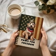 thumbnail image 3 of Freedom Paws Patriotic Soft Coated Wheaten Terrier Vintage Memorial Day Spiral Bound Journal Wheatie Dog Lover 5x7in Spiral Notebook - 12006, 3 of 5
