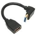 thumbnail image 1 of D Pto DP Extension Adapter,Displayport Extension Cable DP1.4 Degree Displayport Extender Right Angle Displayport Maleto Female High Capacity, 1 of 8