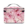 thumbnail image 3 of HELLHERO Travel Accessories Organizer Make up Cosmetic Bags Brush Protectors Effortless Organization Fold Flat Cherry Blossom Pattern, 3 of 5