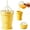 Yellow, variant on JKCCZLL Ice Cube Tray Silicone Slushy cup 2-in-1, Portable Ice Coffee Cups with Lids for Travel,Leakproof Slushie Cup Maker for Home Gym Outdoor, Reusable Mold with Straw,Blue,5.98in*3.58in