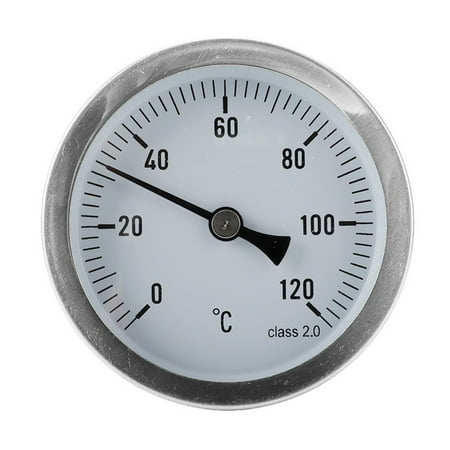 

JINGT Stainless Steel Gas Grill Analog Bimetall Thermometer Mount 120°C Calibration