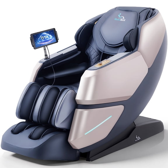 MassaMAX 4D Massage Chair, OTA Update & Electric Extendable Footrest, Zero Gravity, with Touch Screen, Quick Access Buttons